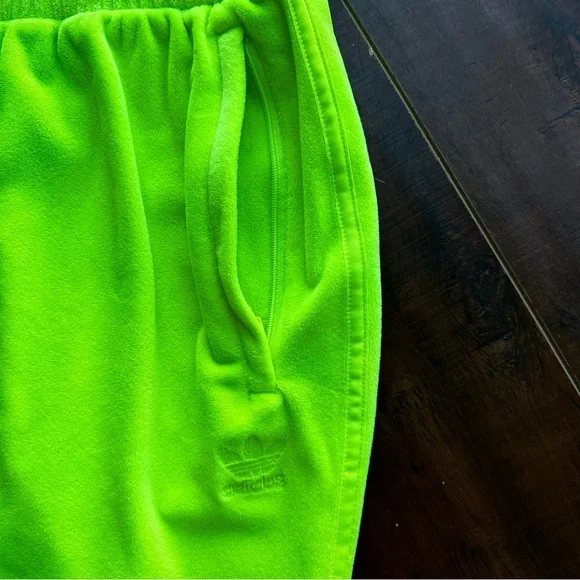 ADIDAS ORIGINALS x JEREMY SCOTT Neon Velour Track Skirt Sz MED - Picture 5 of 8